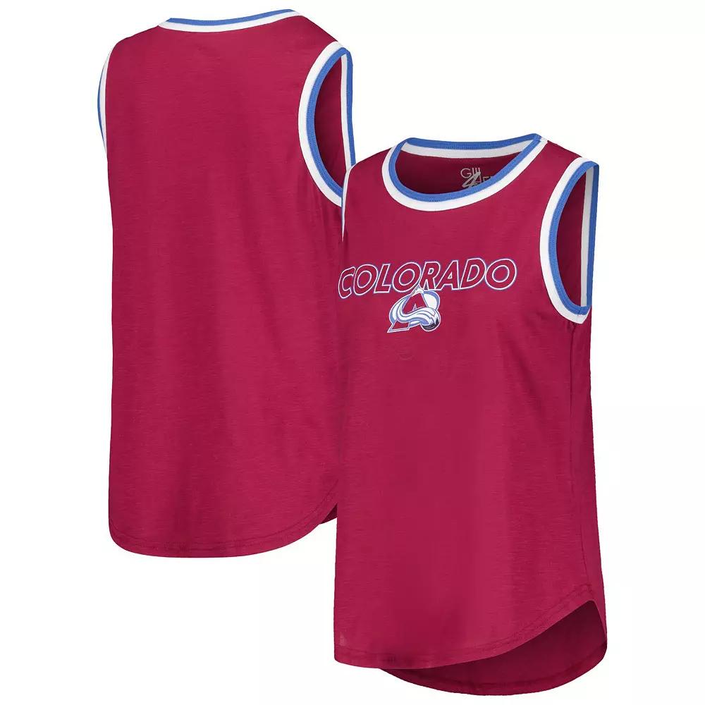Women's G-III 4Her by Carl Banks Burgundy Colorado Avalanche Strategy Tank Top,  Product Image