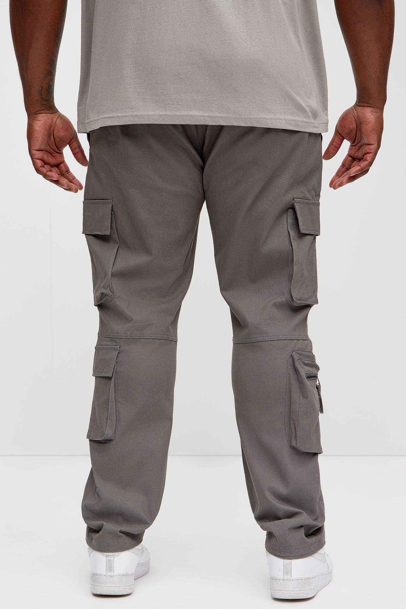 Stay On It Skinny Cargo Pants - Grey Product Image
