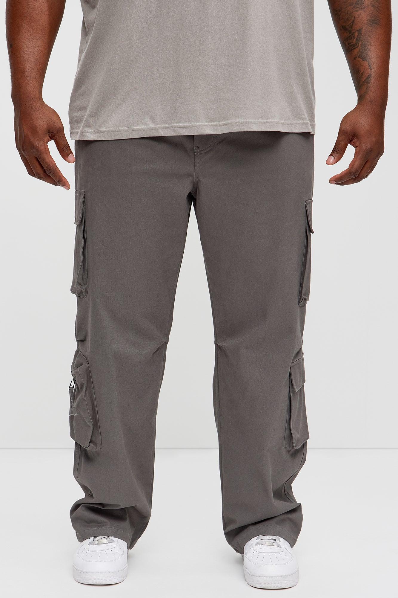 Stay On It Straight Cargo Pants - Grey Product Image