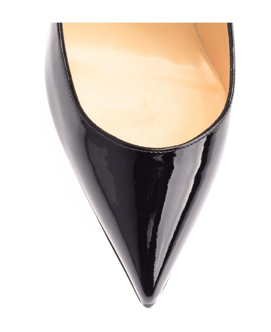 CHRISTIAN LOUBOUTIN Hot Chick Black Patent Leather Pumps Product Image