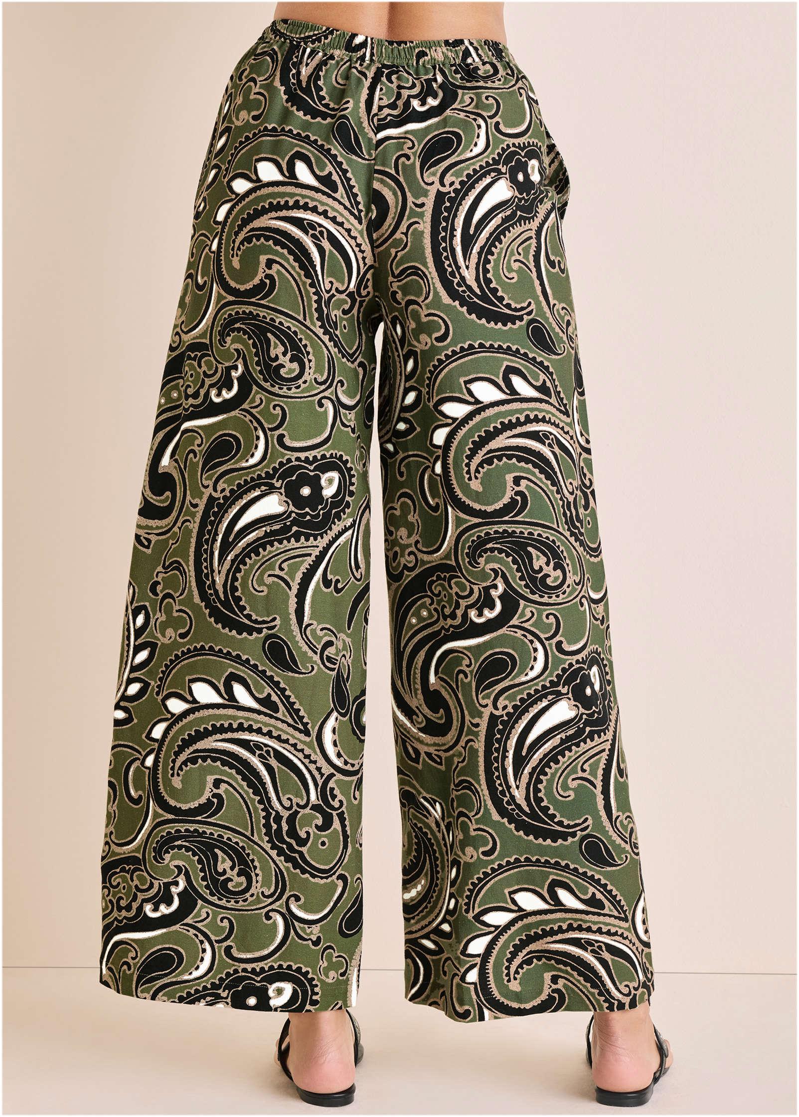 Linen Wide Leg Pant - Large Splendid Paisley Product Image