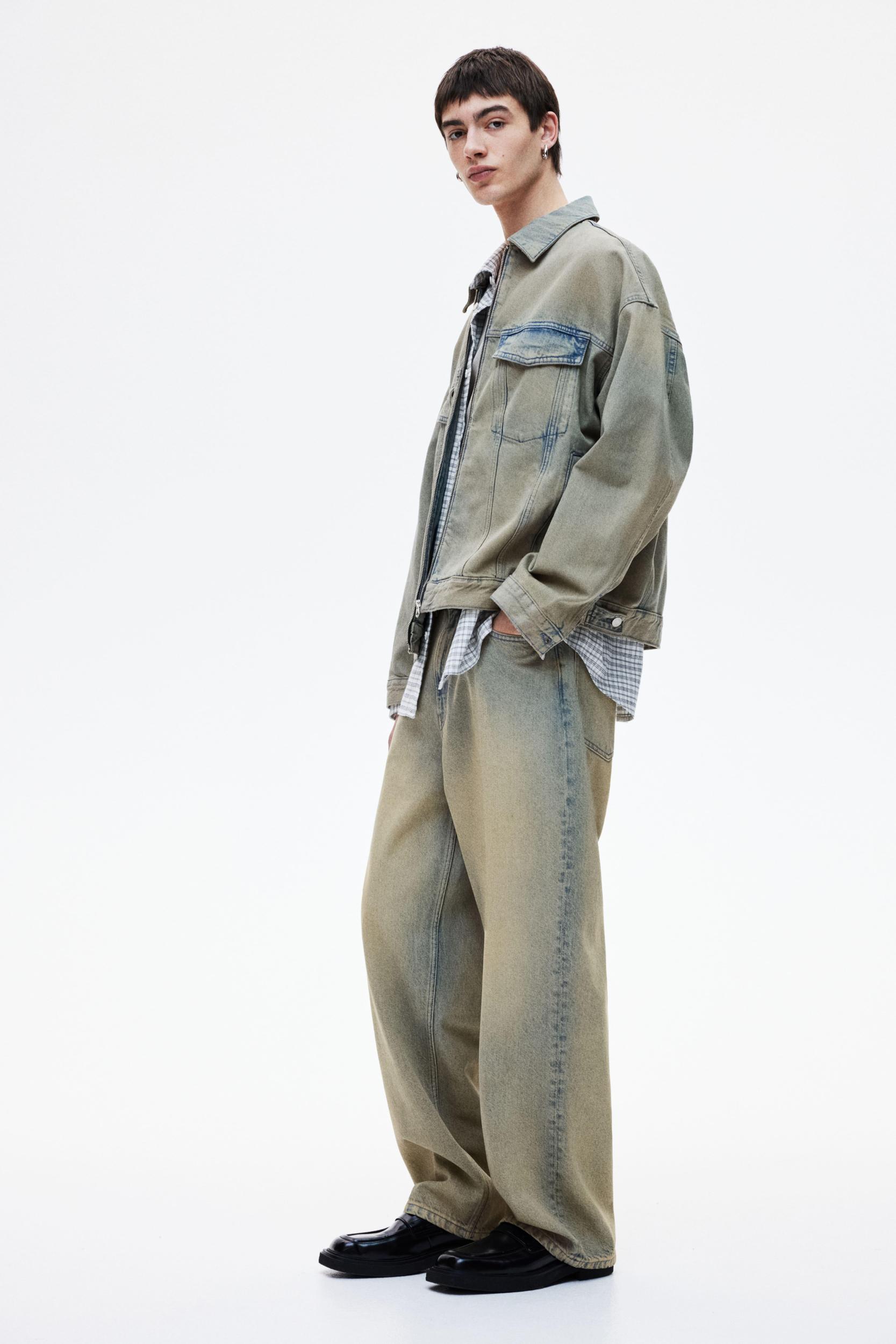 Loose-Fit Denim Worker Jacket Product Image