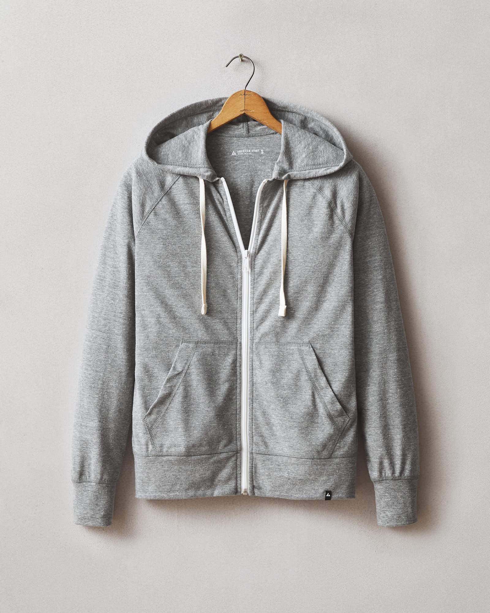 Men's Lightweight Full Zip - Dark Charcoal Heather Product Image