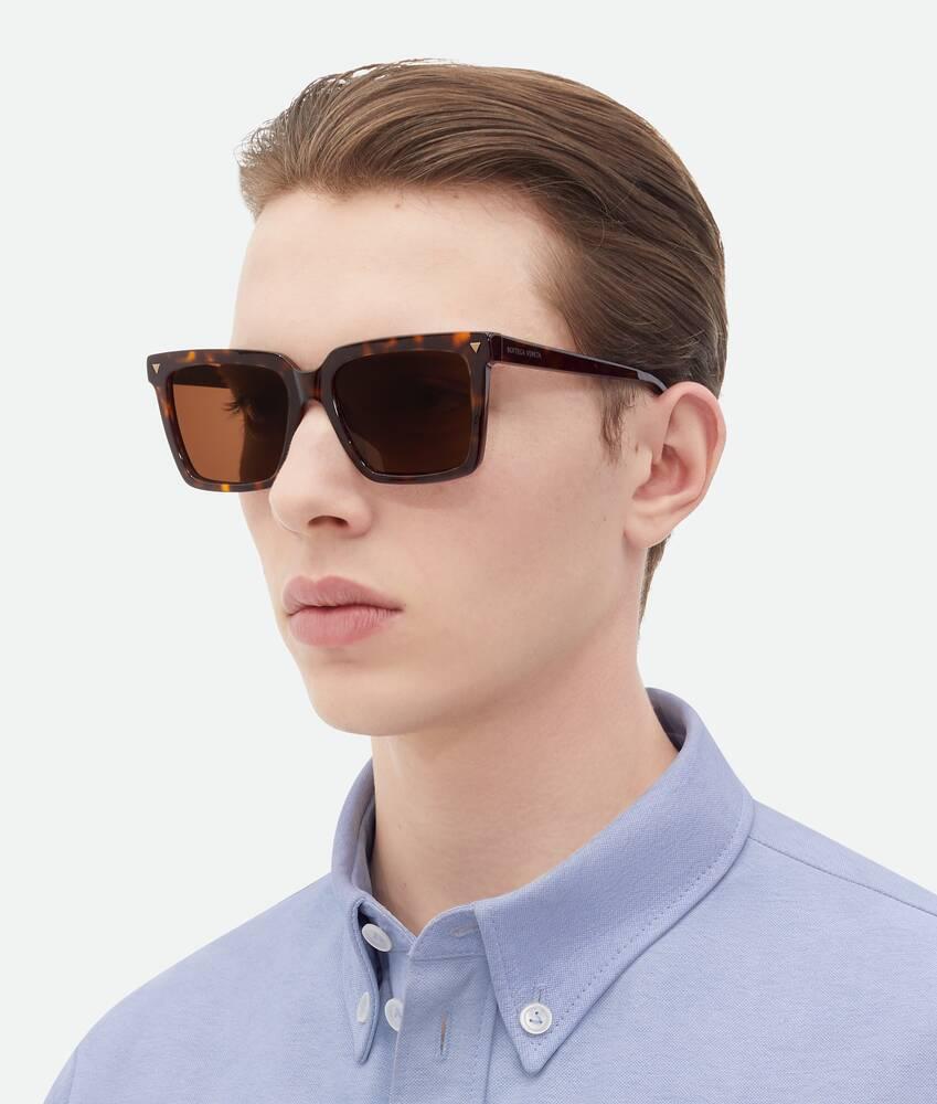 Women's Soft Recycled Acetate Square Sunglasses in Havana / Brown Product Image