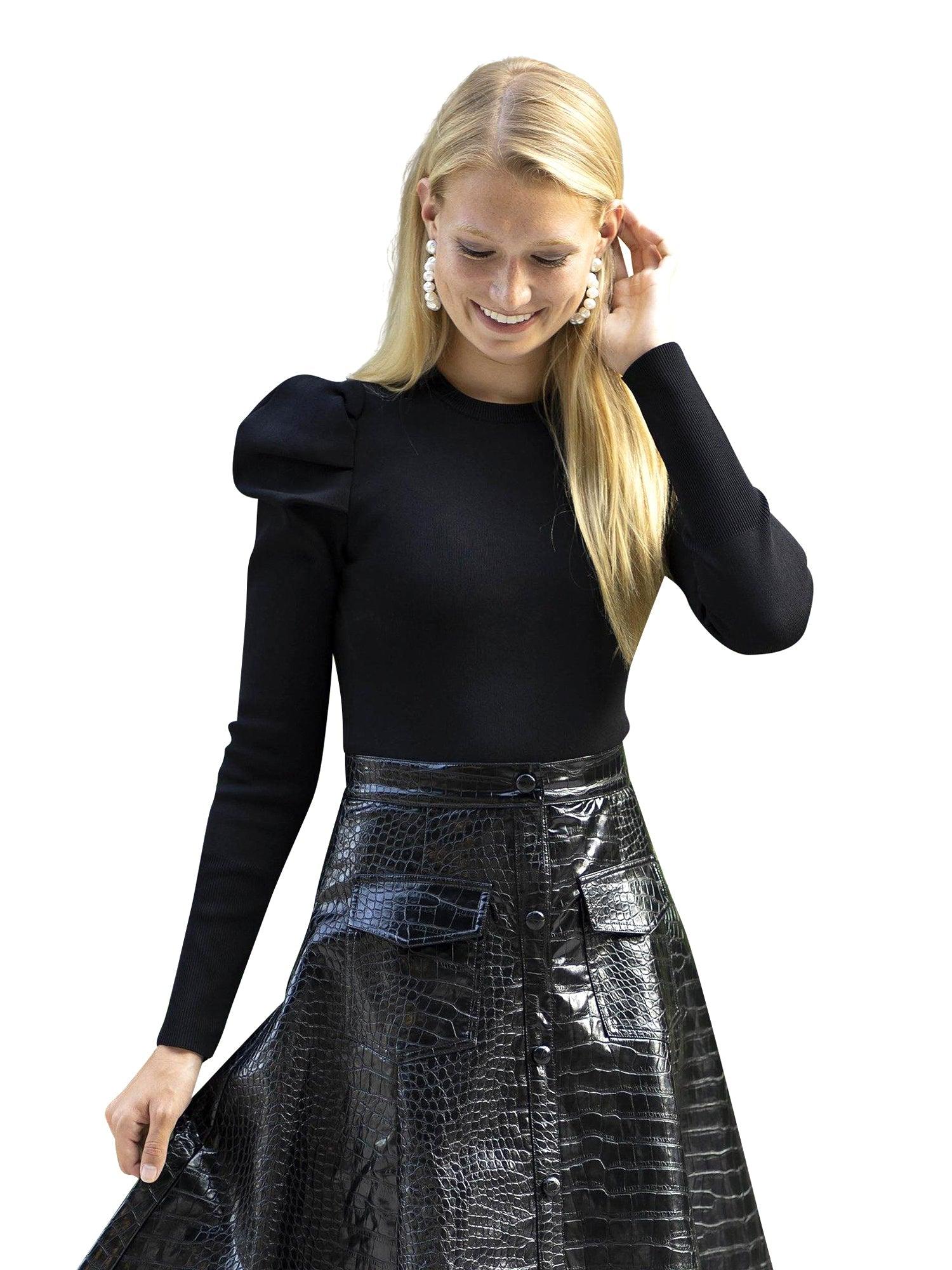 Apparalel Puff Sleeve Sweater Product Image