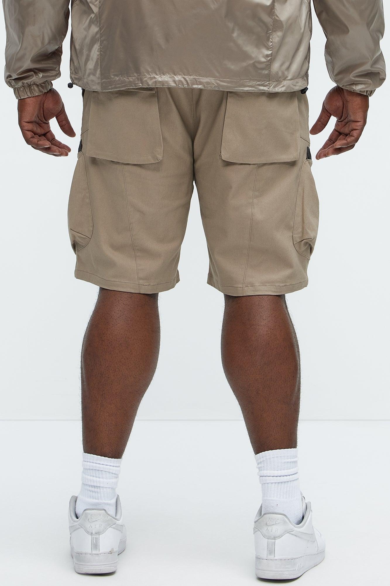 Word On The Street Utility Short - Khaki Product Image