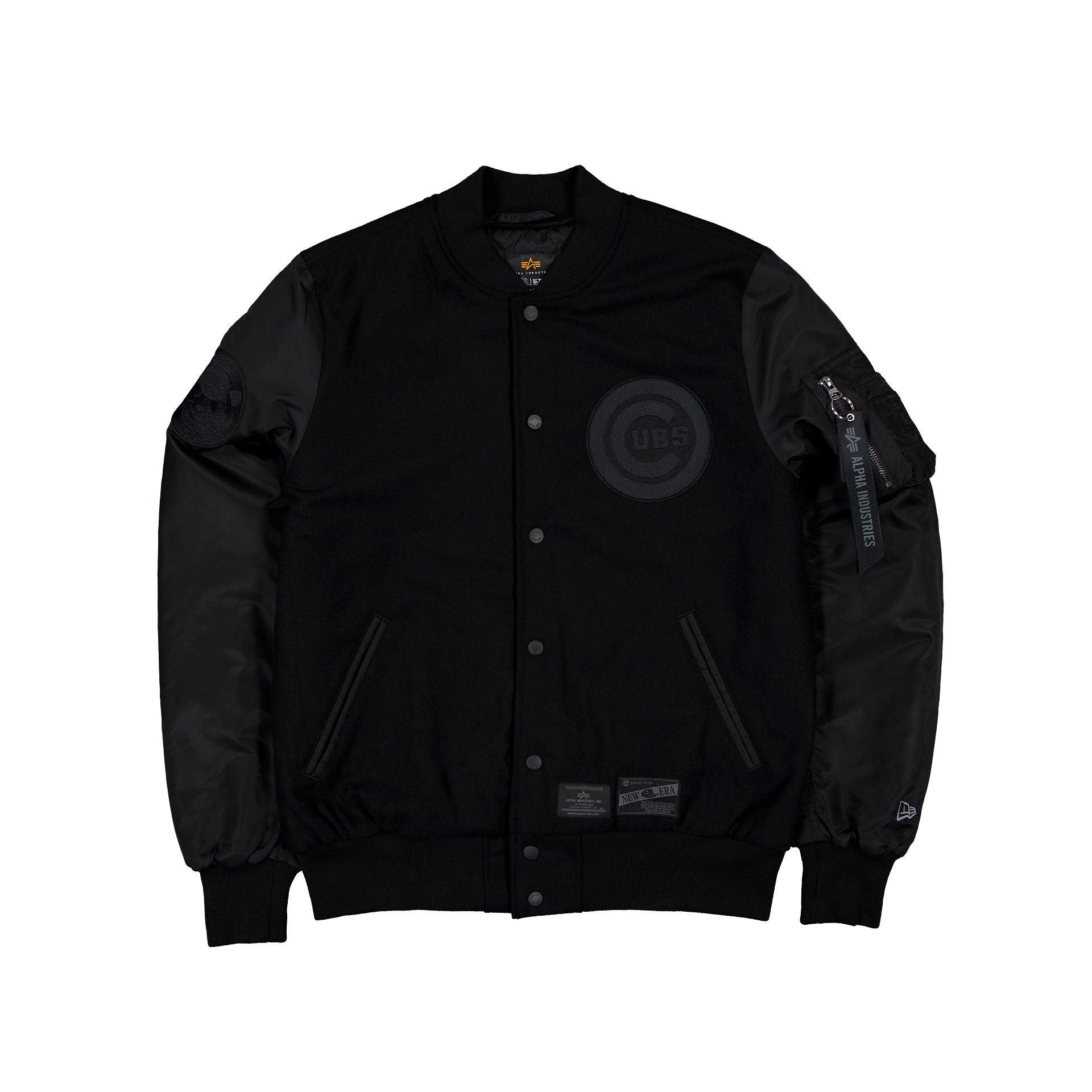 Alpha Industries x San Francisco Giants MA-1 Wool Varsity Jacket Black Male Product Image