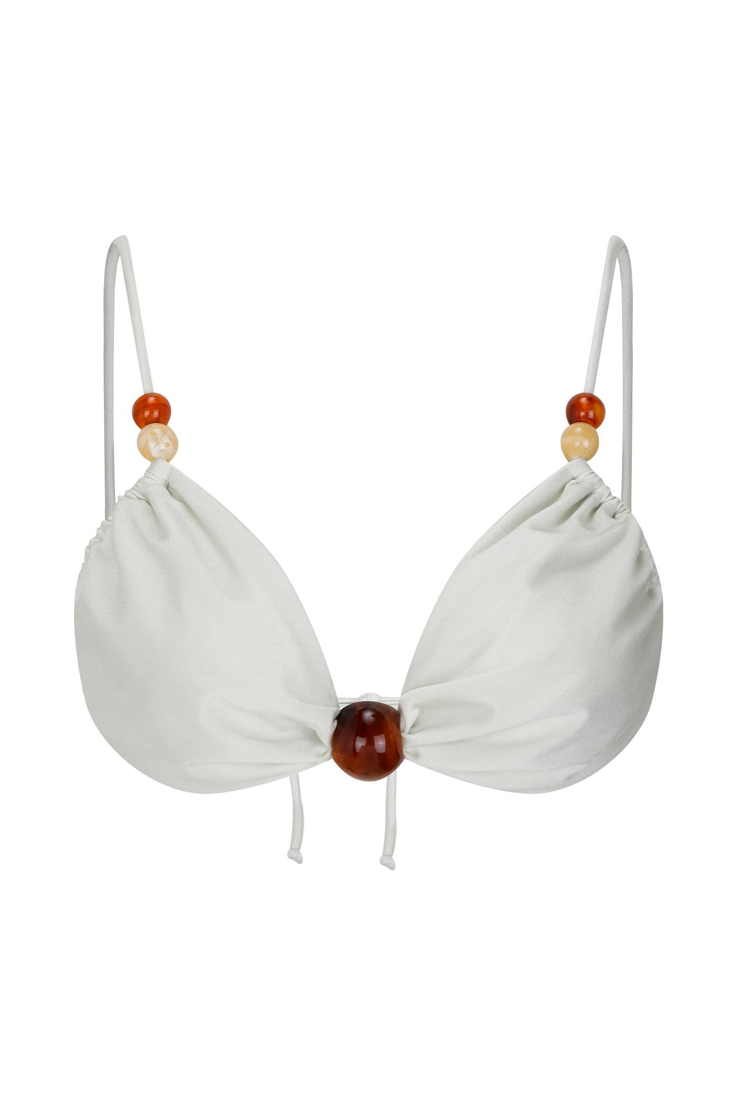 Memphis Beaded Bikini Top - Mint Product Image