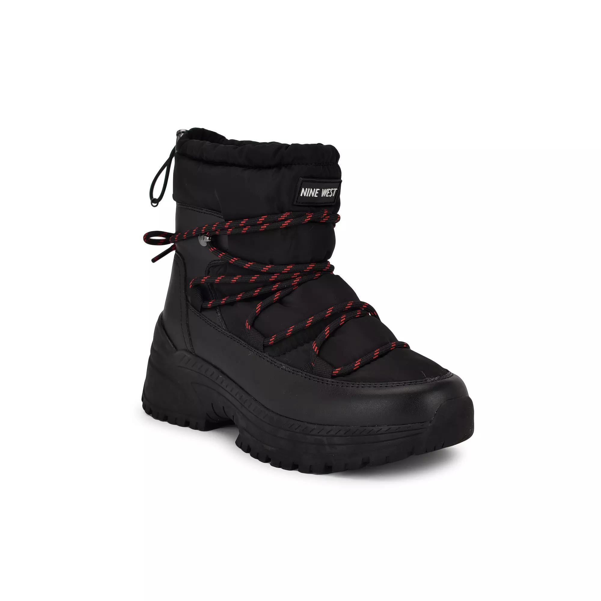 Nine West Dyme Women's Lace-Up Casual Ankle Boots, Size: 8.5, Black Product Image