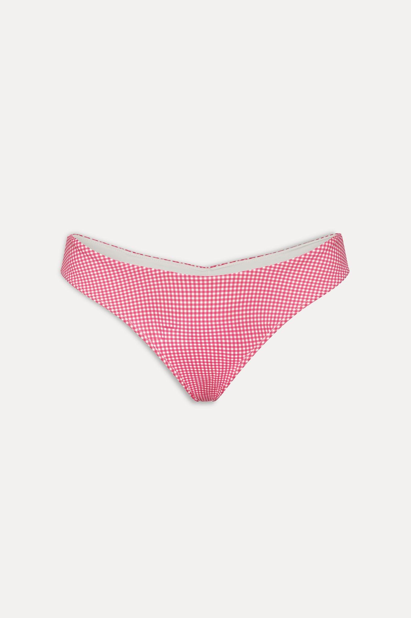 Katarina Cheeky Bikini Bottom - Ladybug Gingham Product Image