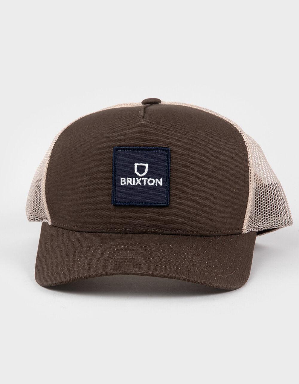 BRIXTON Alpha Block NetPlus® MP Trucker Hat - BROWN Product Image