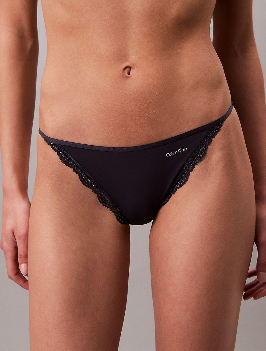 Microfiber Stretch with Lace String Bikini Product Image