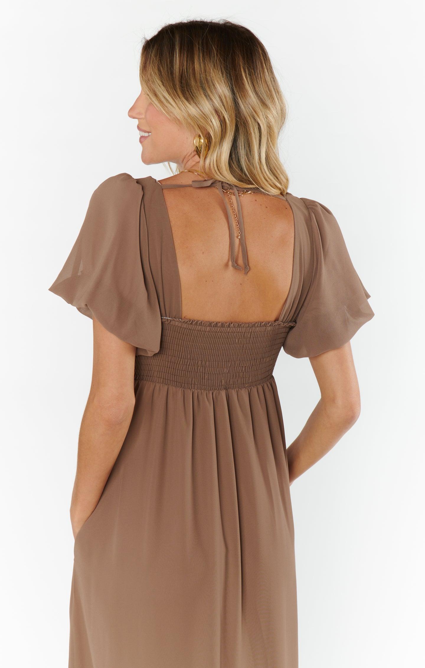 Nora Maxi Dress ~ Dune Chiffon Product Image