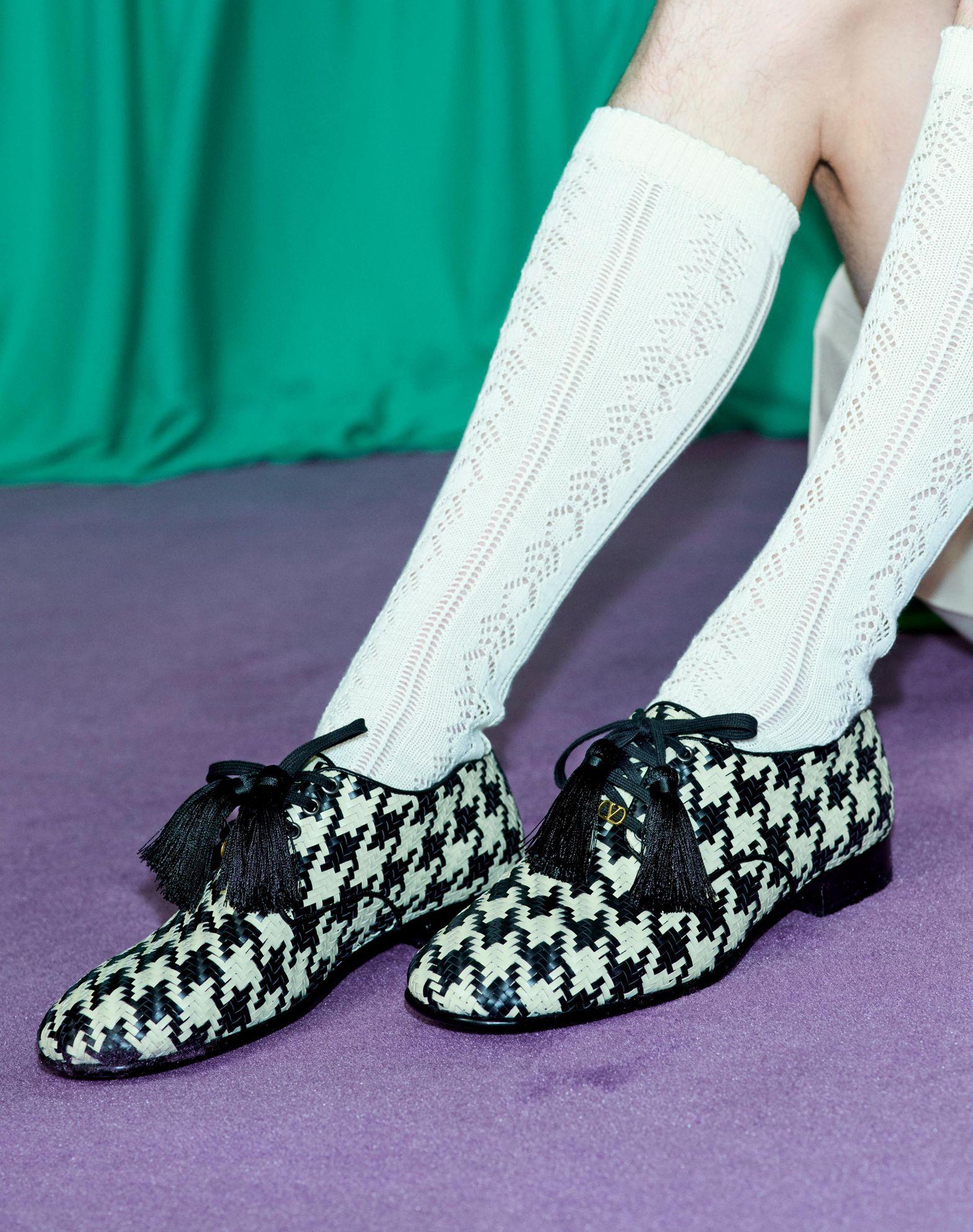 Striped Cotton Shirt With Ruffles Product Image