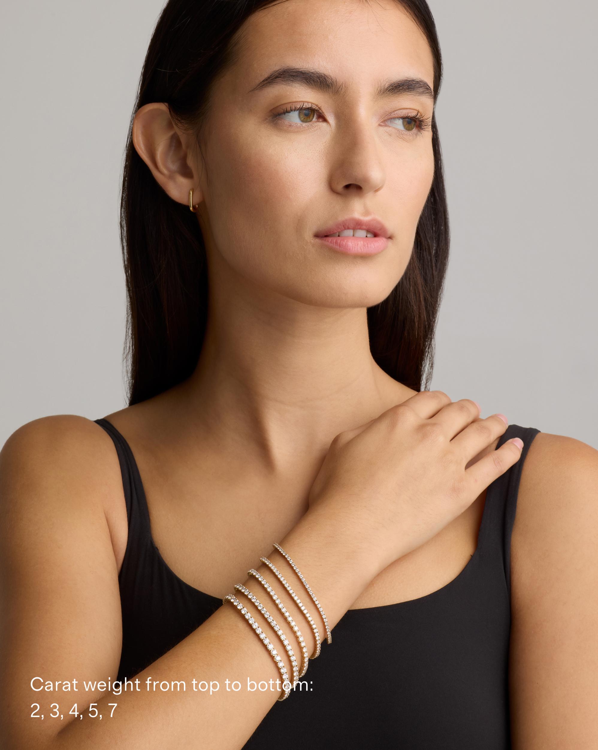 Quince | Women's 14K Gold Lab Grown Diamond Tennis Bracelet Product Image