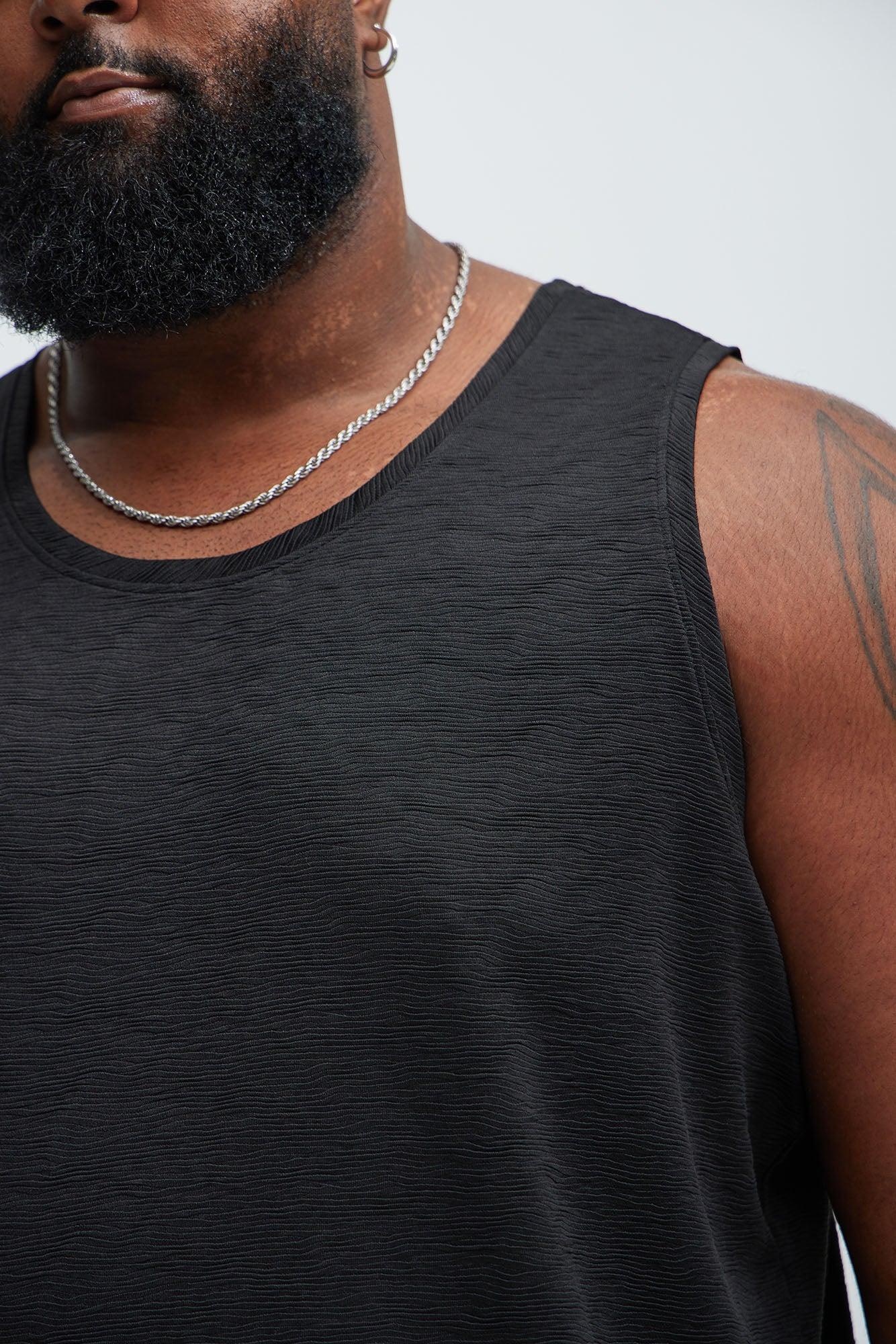Blaze Textured Tank - Black Product Image