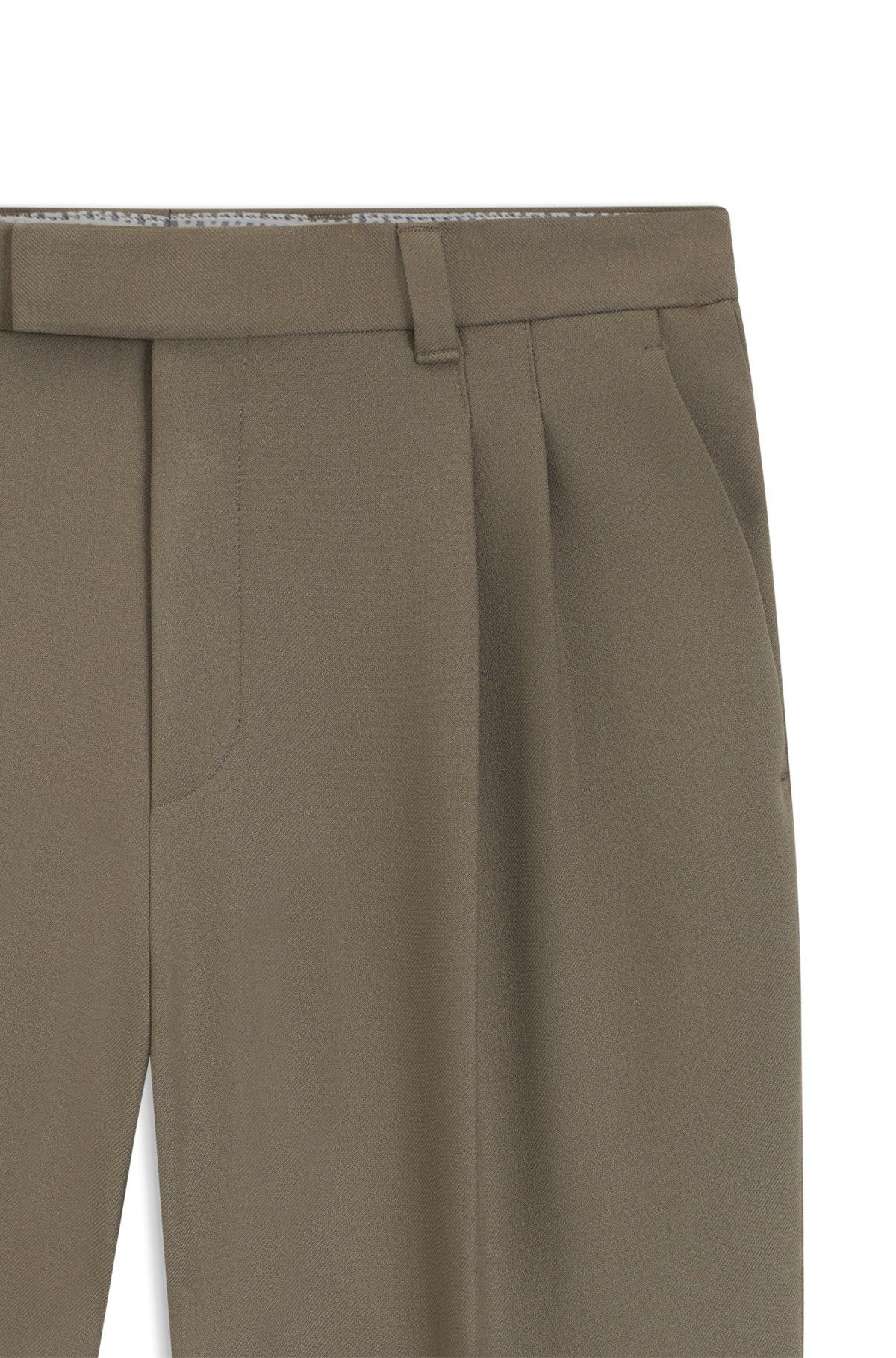 Relaxed-fit trousers with double pleat Product Image