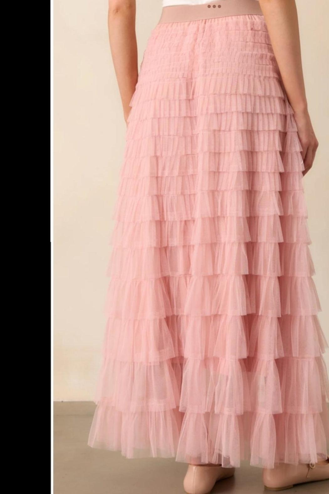 Pink Tulle Skirt Product Image