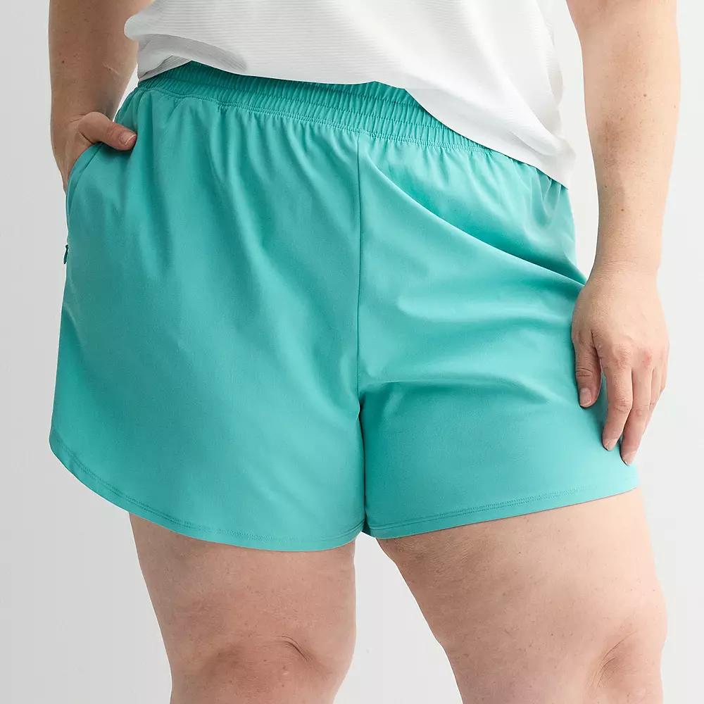 Plus Size Tek Gear® Woven Lined Run Shorts, Women's, Size: 3XL, Solomon Product Image