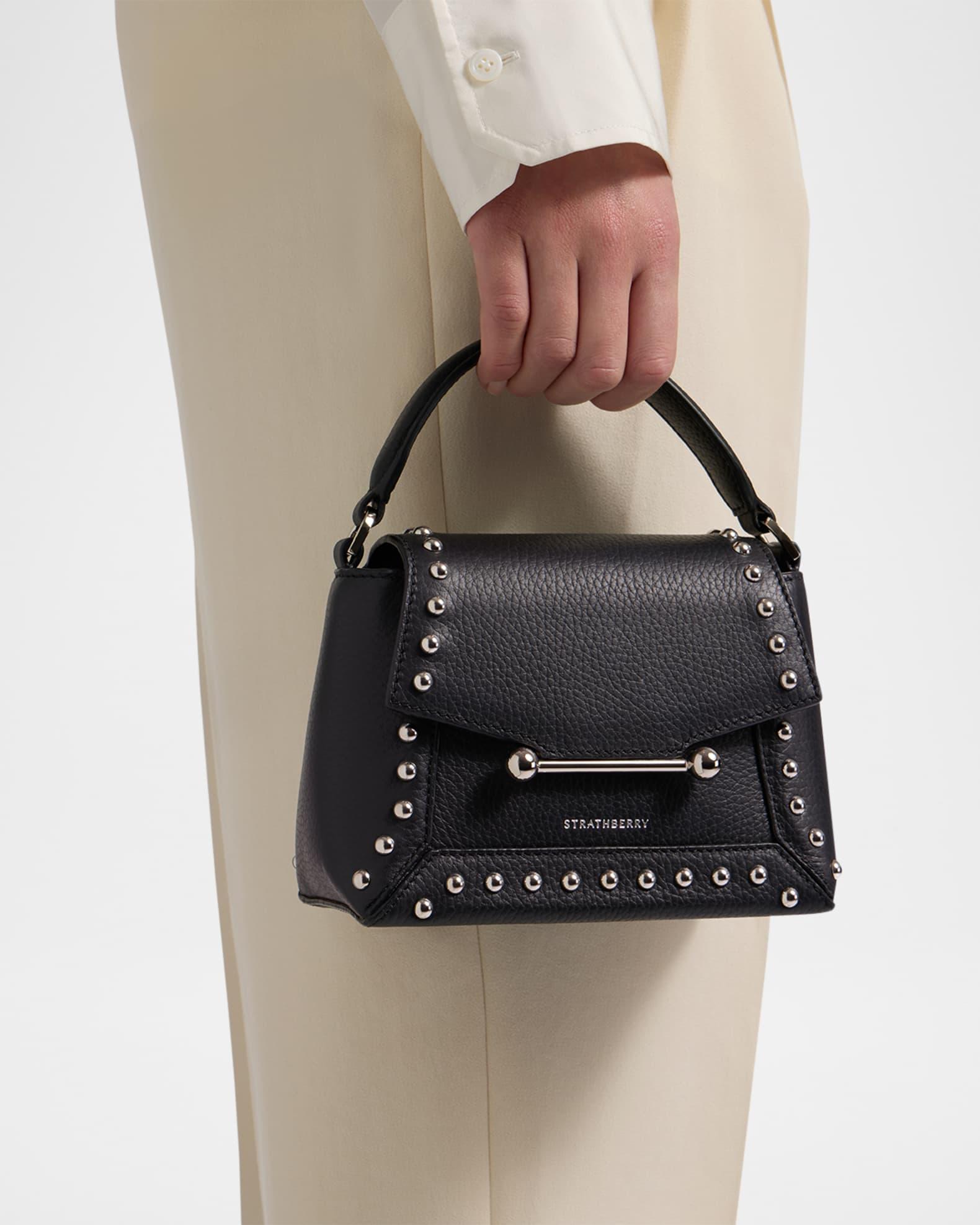 Mosaic Nano Studded Leather Top-Handle Bag Product Image
