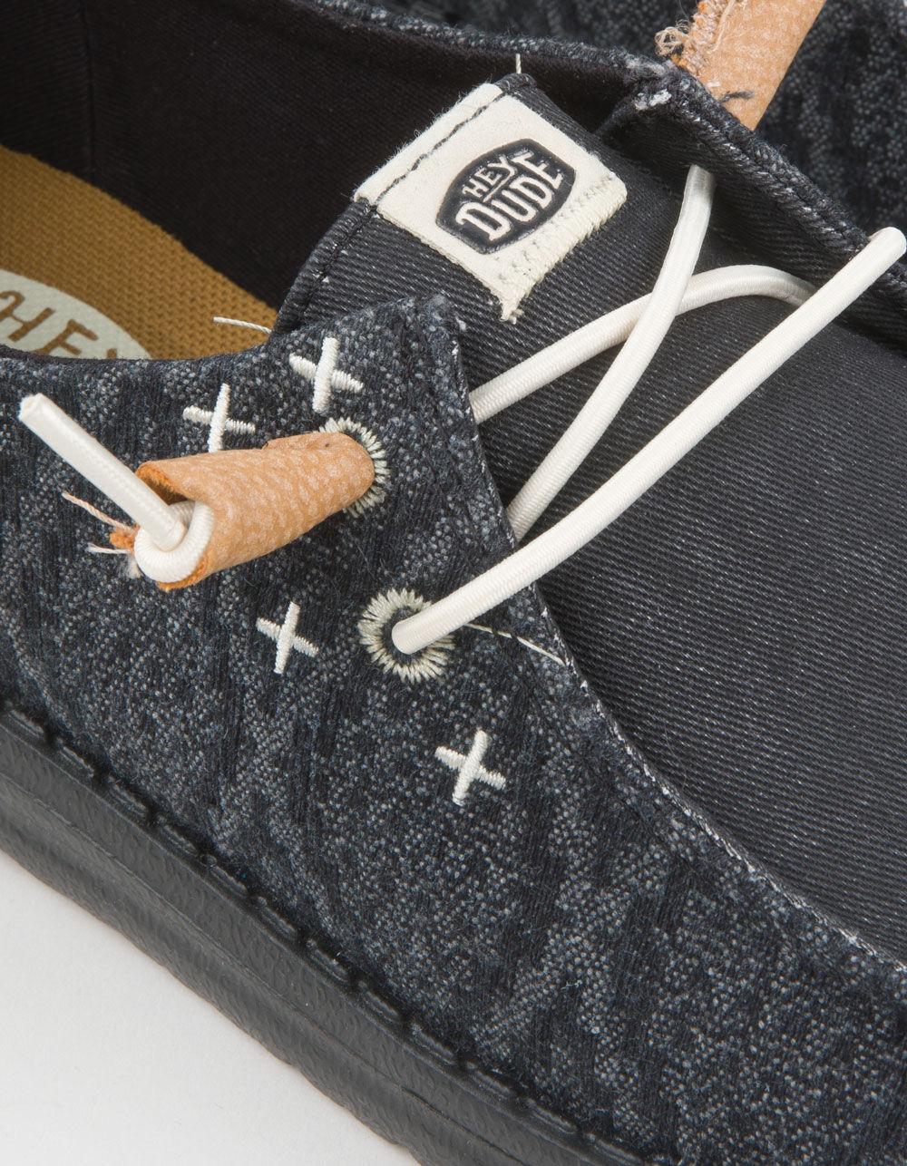 HEY DUDE Wendy Crafted Boho Womens Shoes - BLACK Product Image