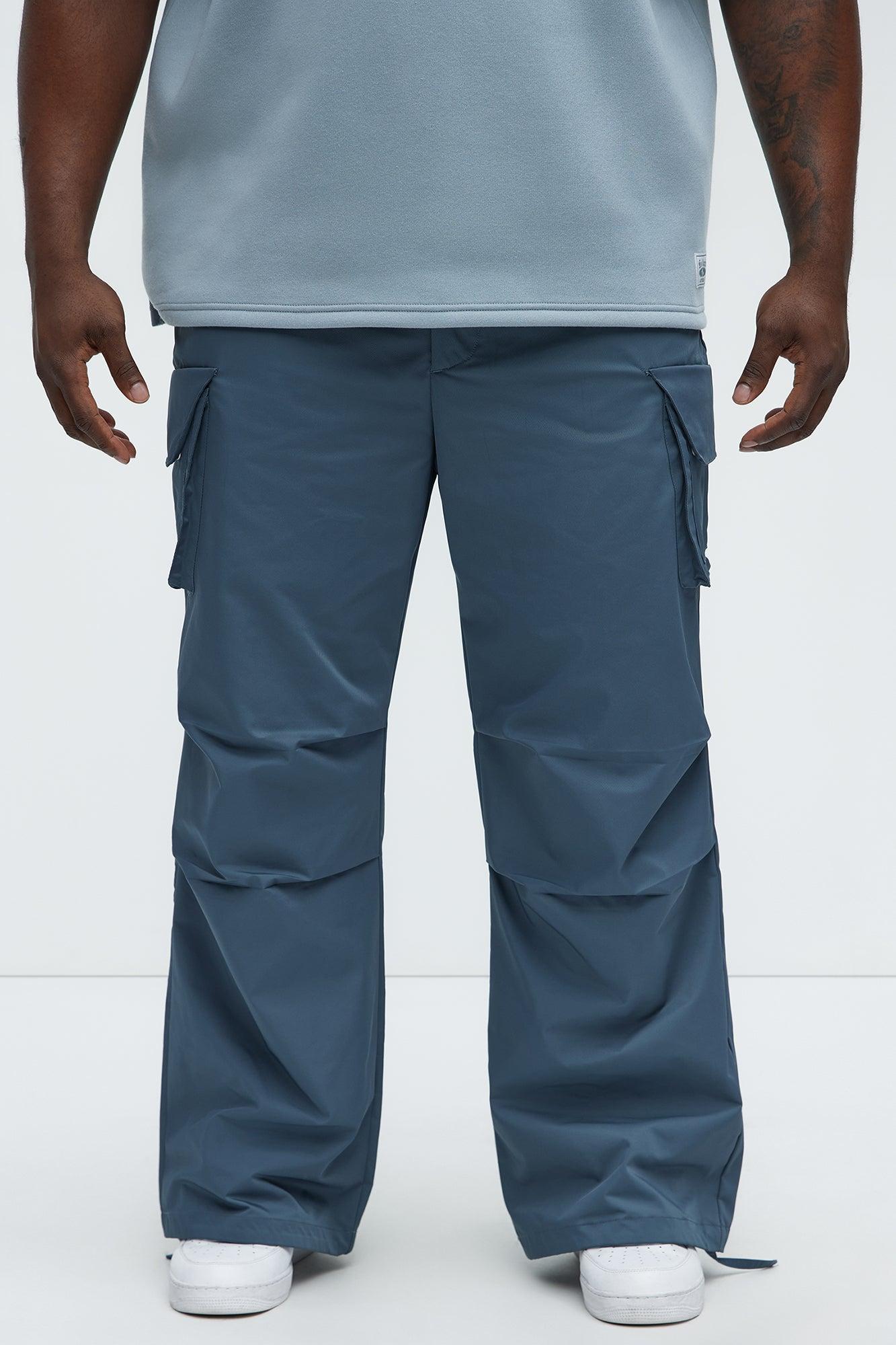Baggy Belden Cargo Pants - Slate Grey Product Image
