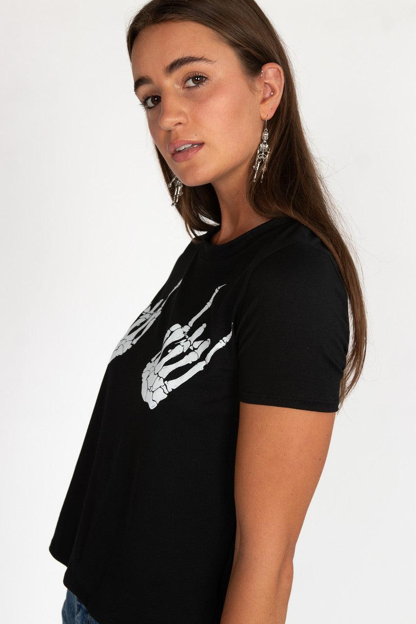 Skeleton Hands Tee Product Image