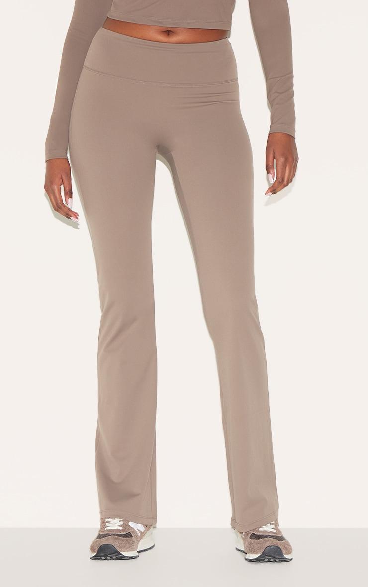 Brown Sculpt Straight Leg Yoga Pants Product Image