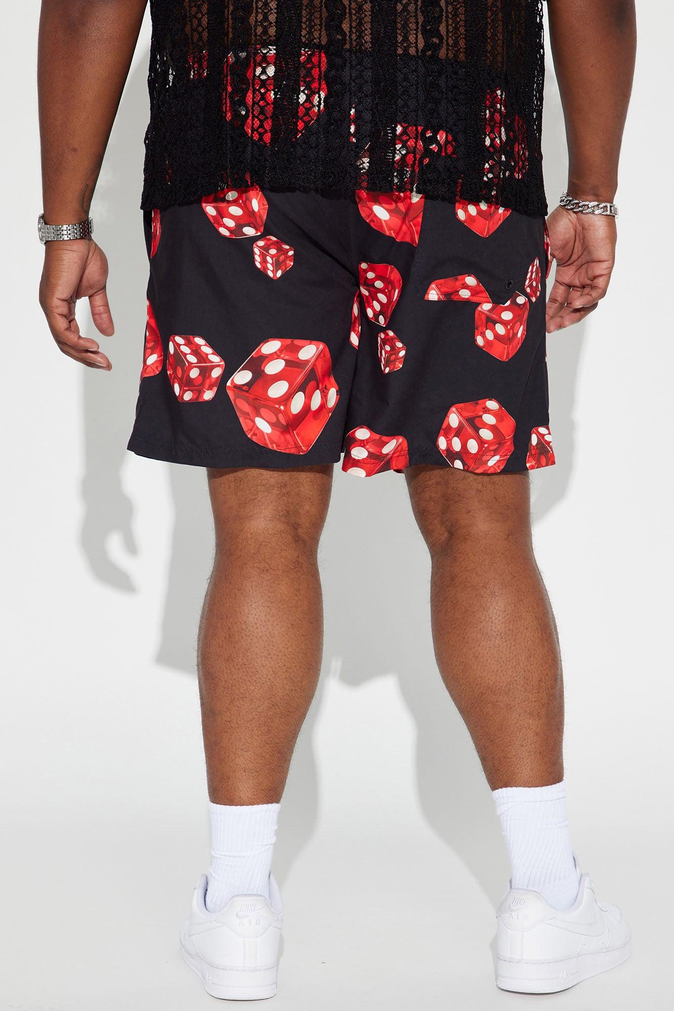Rolling Dice Swim Classic Trunk - Black/Red Product Image