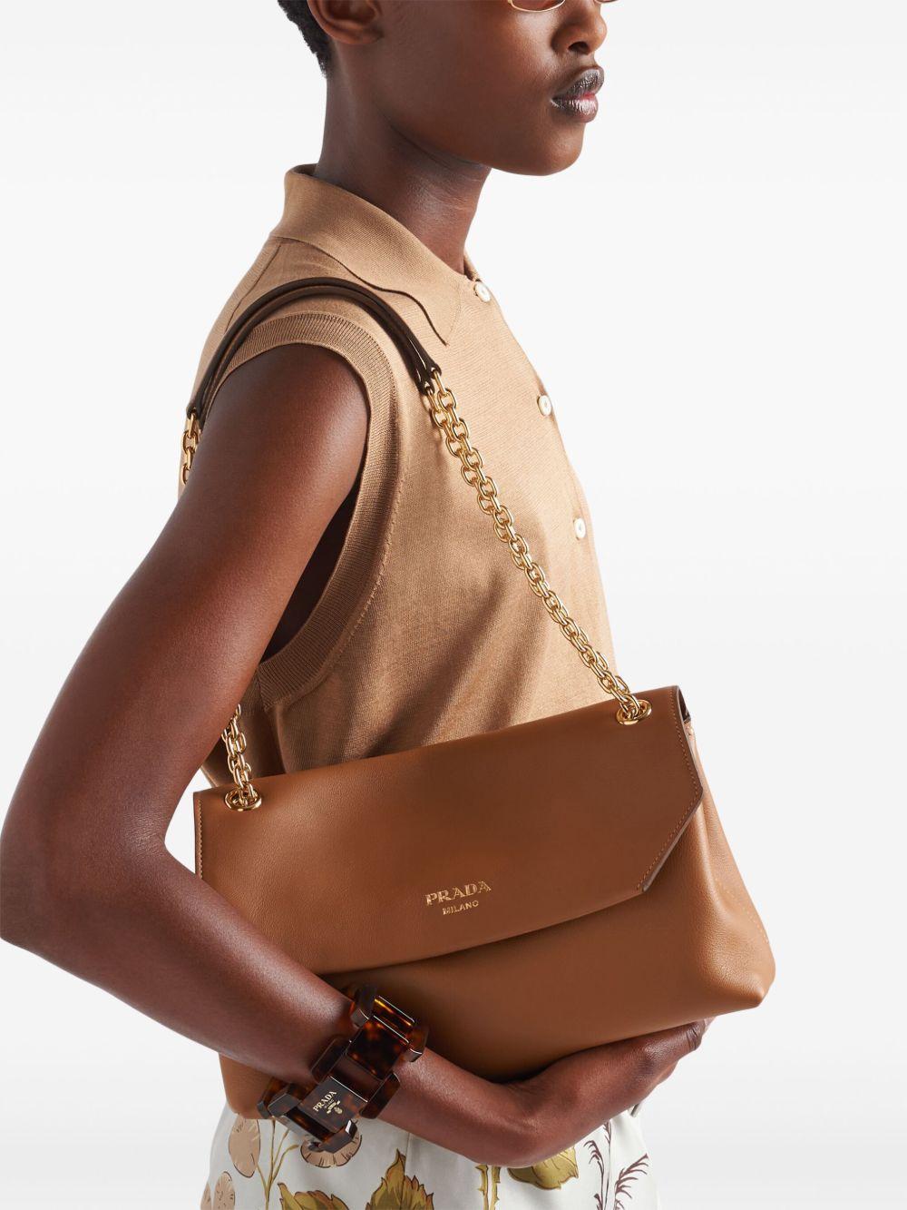 medium leather shoulder bag Product Image