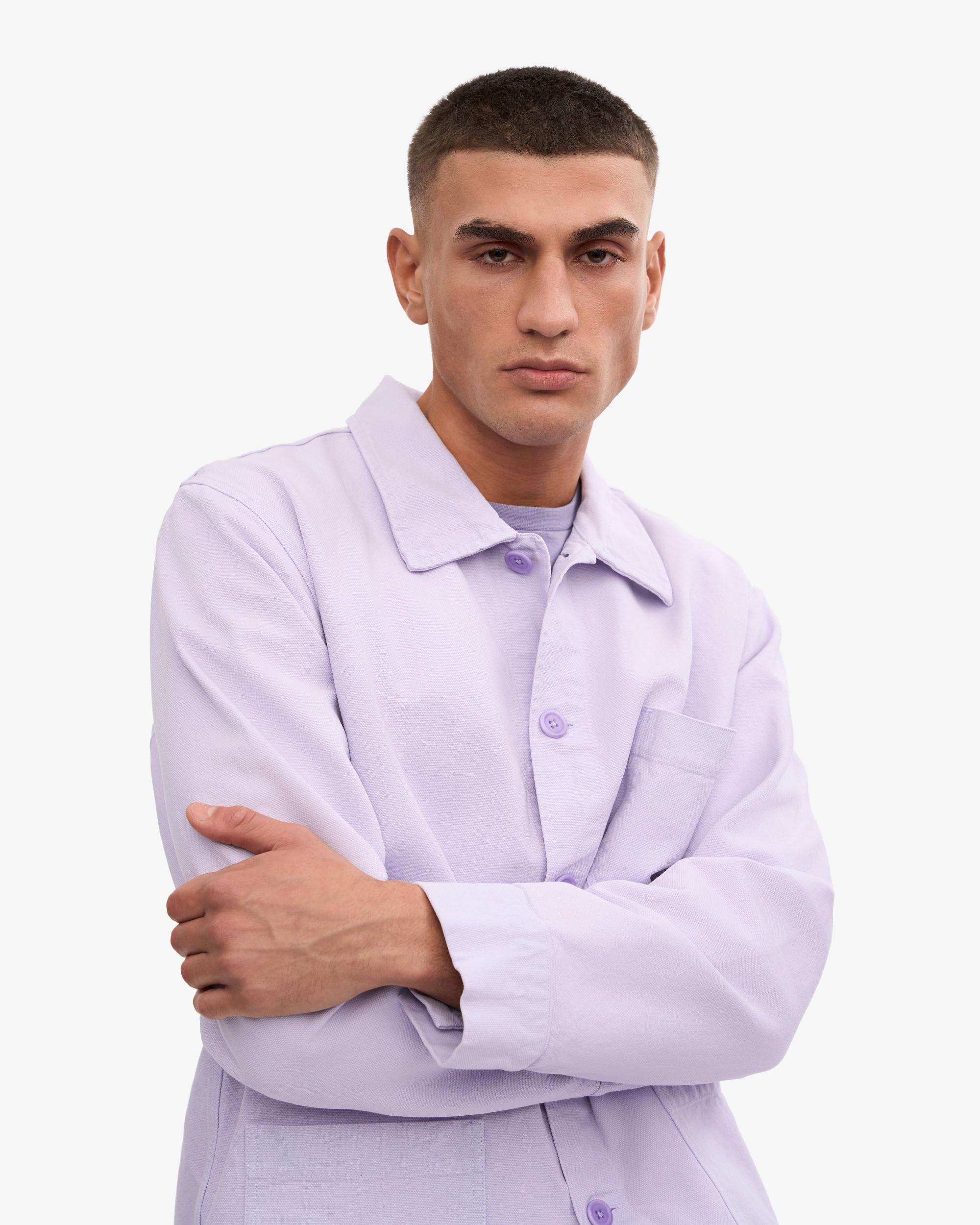 Organic Workwear Jacket - Soft Lavender Product Image