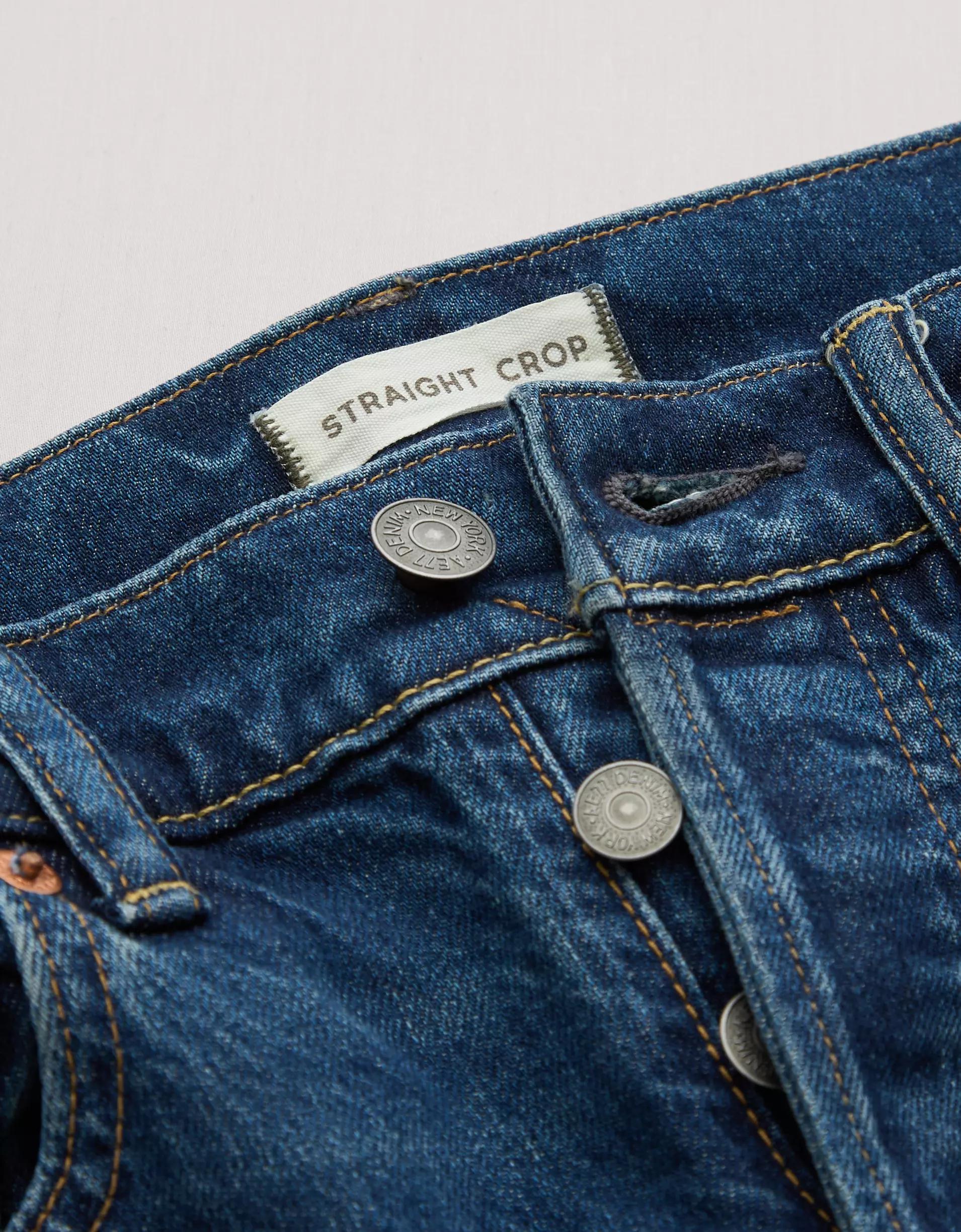 AE77 Premium Straight Crop Jean Product Image