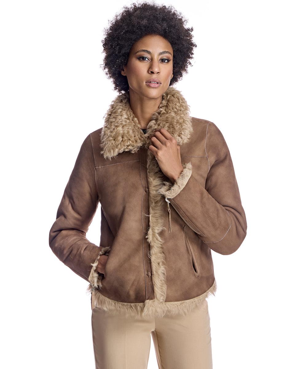 Reversible Curly Lamb Jacket Product Image