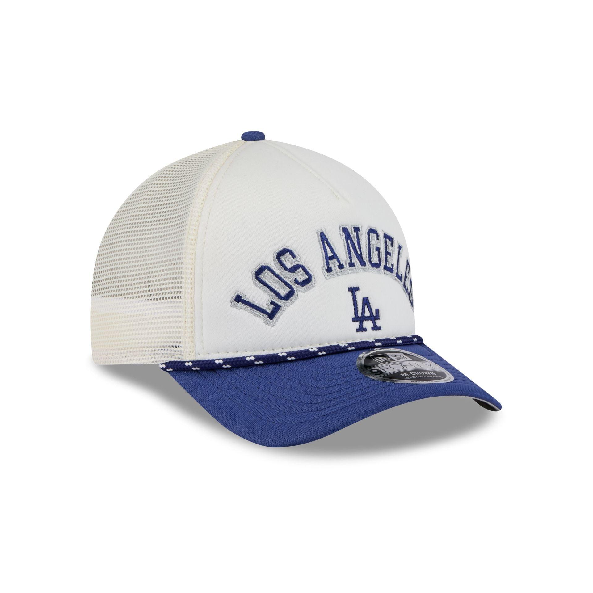 Los Angeles Dodgers Chrome Arch 9FORTY M-Crown A-Frame Trucker Hat Male Product Image