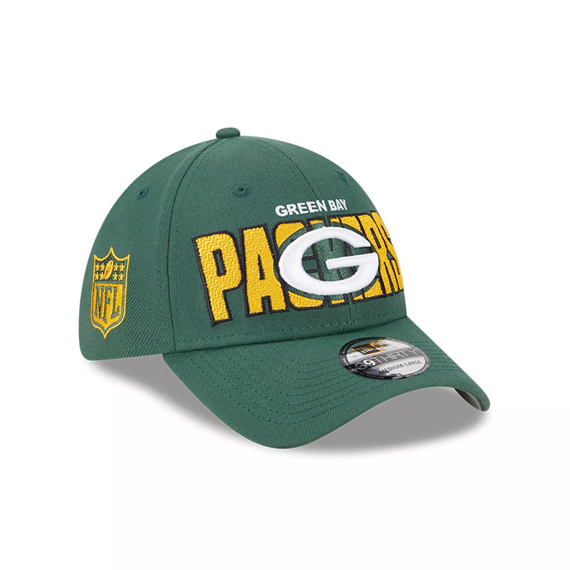 Men's New Era Green Green Bay Packers 2023 NFL Draft 39THIRTY Flex Hat, Size: Small/Medium Product Image