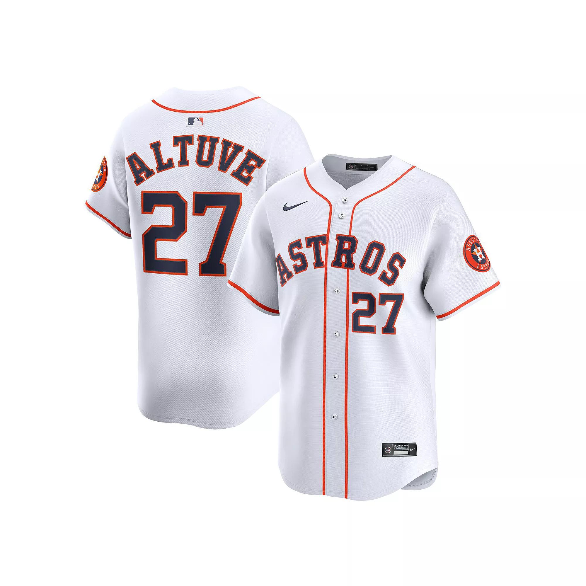 Men's Nike Jose Altuve White Houston Astros Home Limited Player Jersey,  Product Image