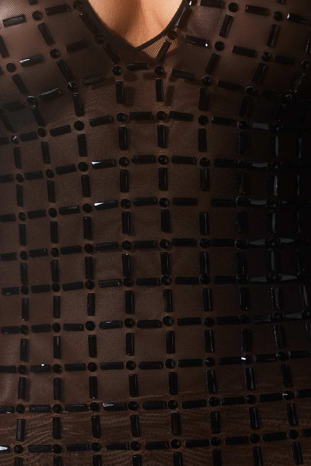 Embellished Cut-Out Mini Dress in Black Product Image