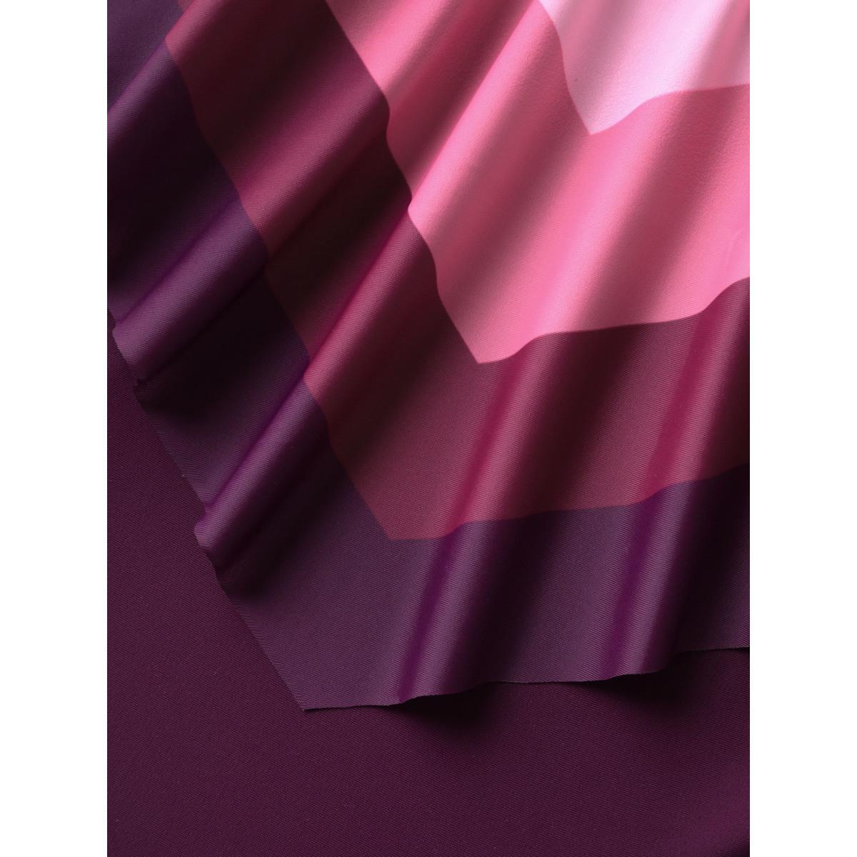 Plus Size Color Block Layered One-Piece Swimsuit Women's Swimwear Deeppurple Beach Gathered Curve Bathing Suits High stretch One Pieces BloomChic 30/6X Product Image