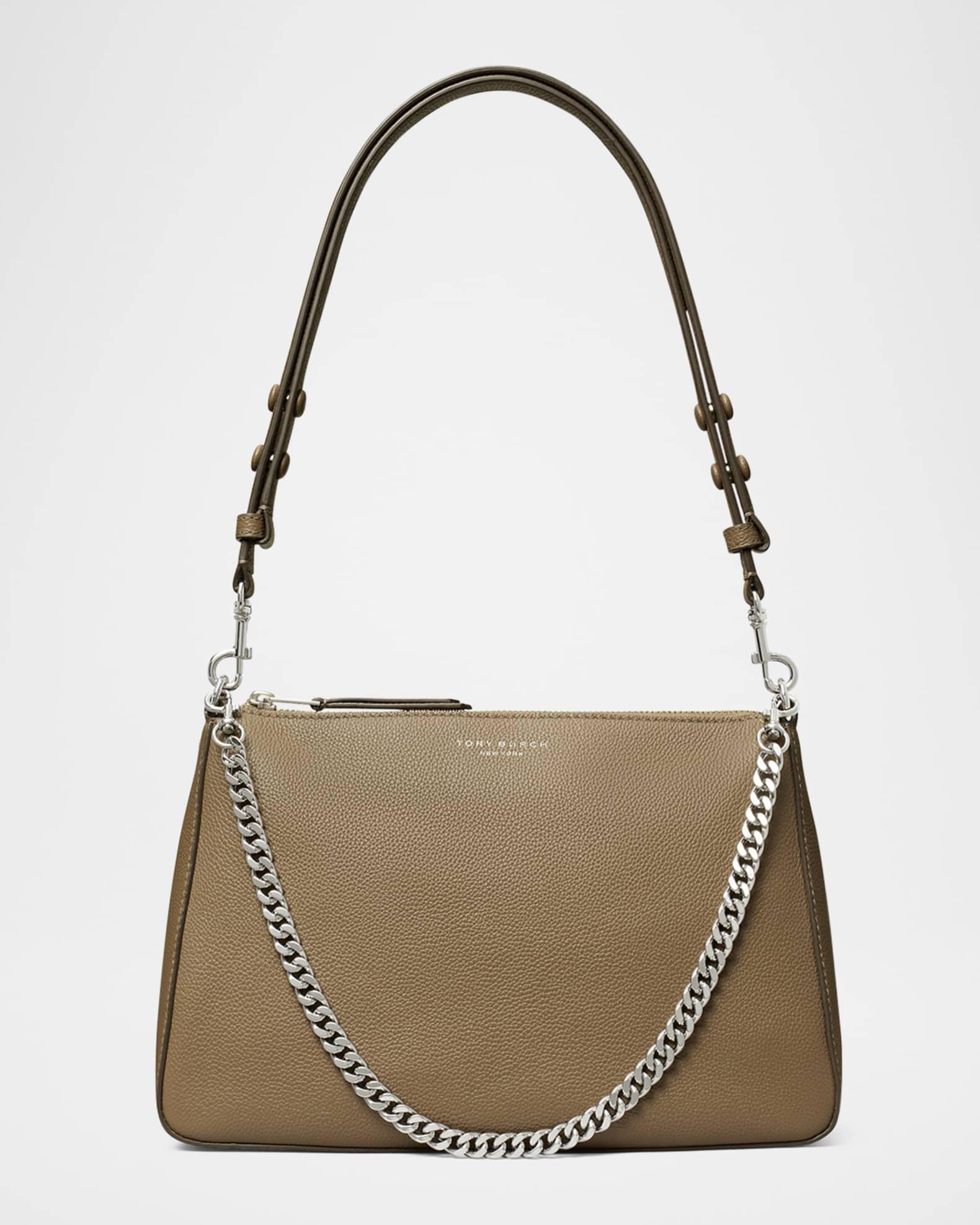Perry Zip Leather Shoulder Bag Product Image