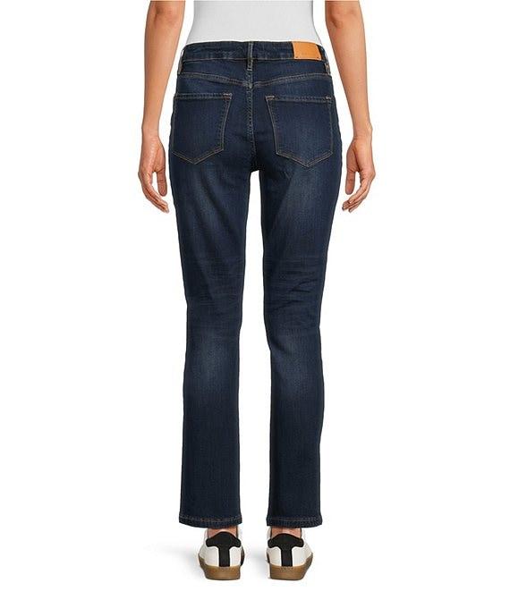 Dear John Blaire Slim Straight Mid-Rise Ankle Jeans Product Image