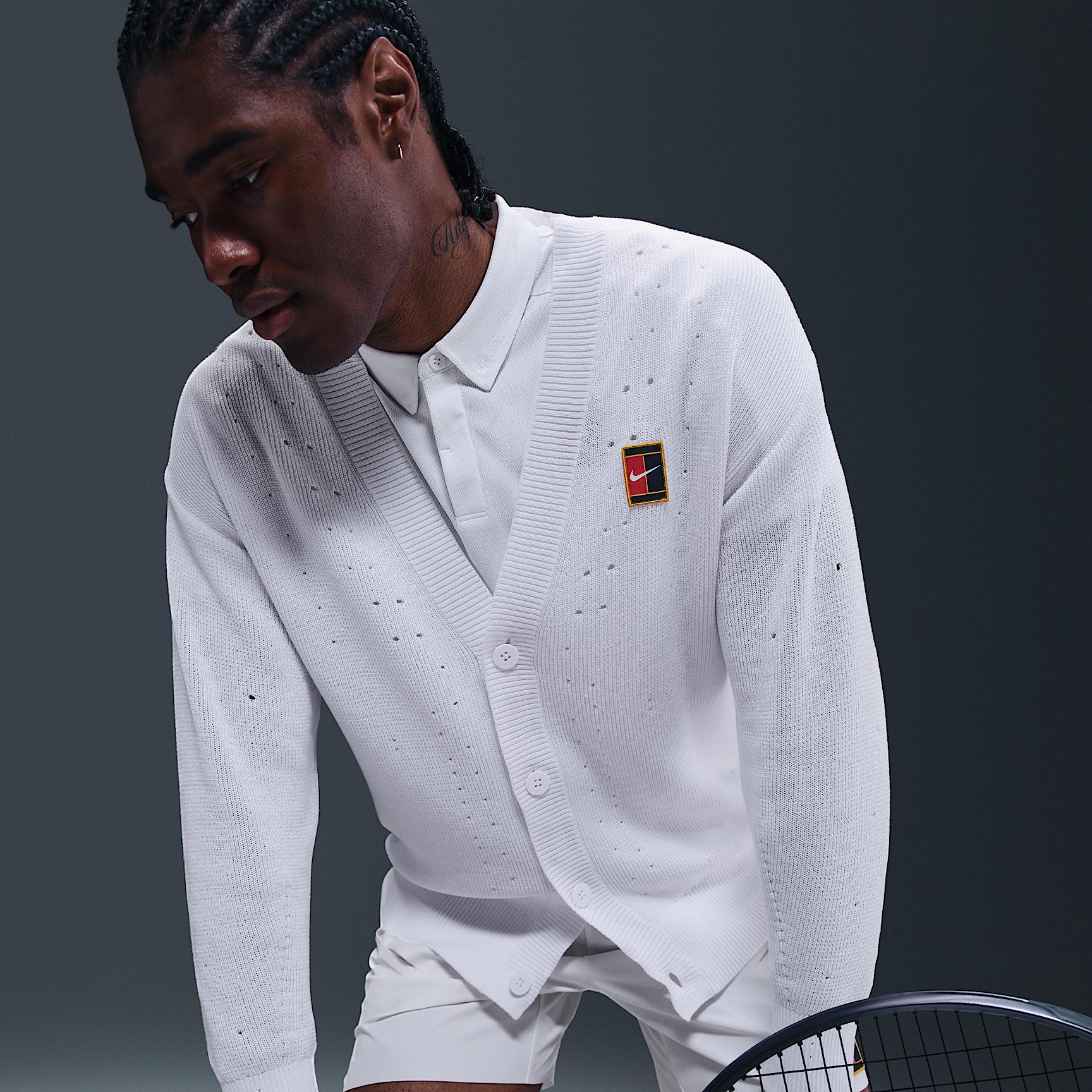Nike Mens Court Slam Tennis Cardigan | IB7753-100 Product Image