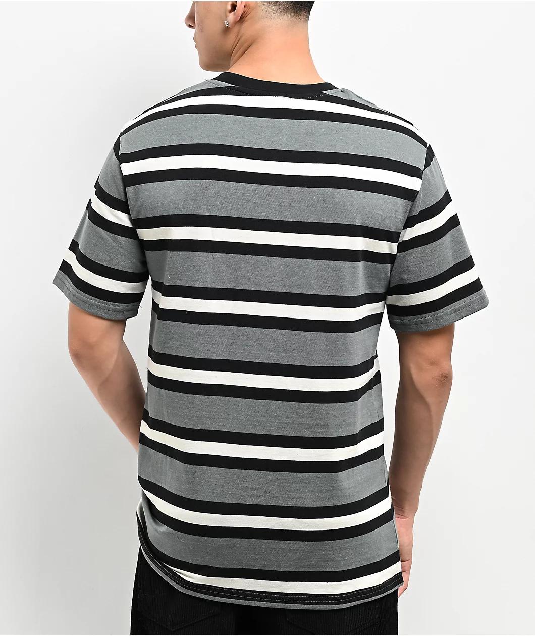 Empyre Burner Knit Green Stripe T-Shirt Product Image