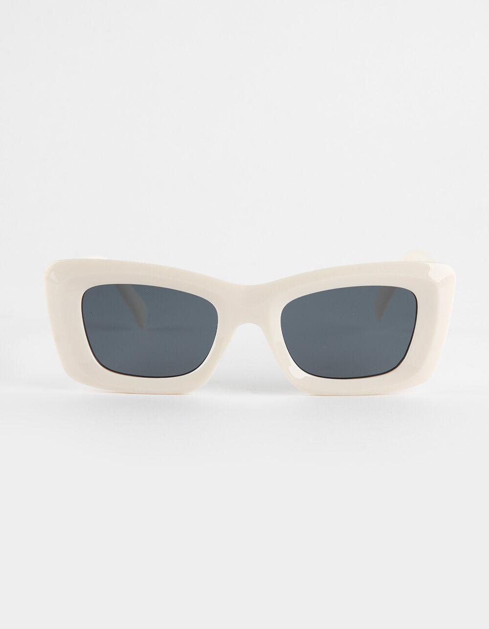 RSQ Oversized Square Sunglasses - CREAM Product Image