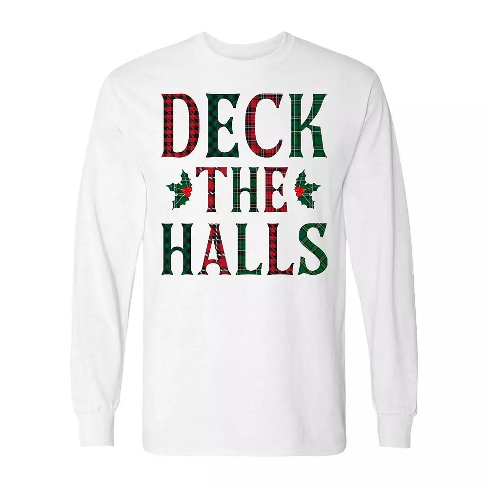 Men's Christmas Deck The Halls Long Sleeve Graphic Tee, Adult Unisex,  Product Image