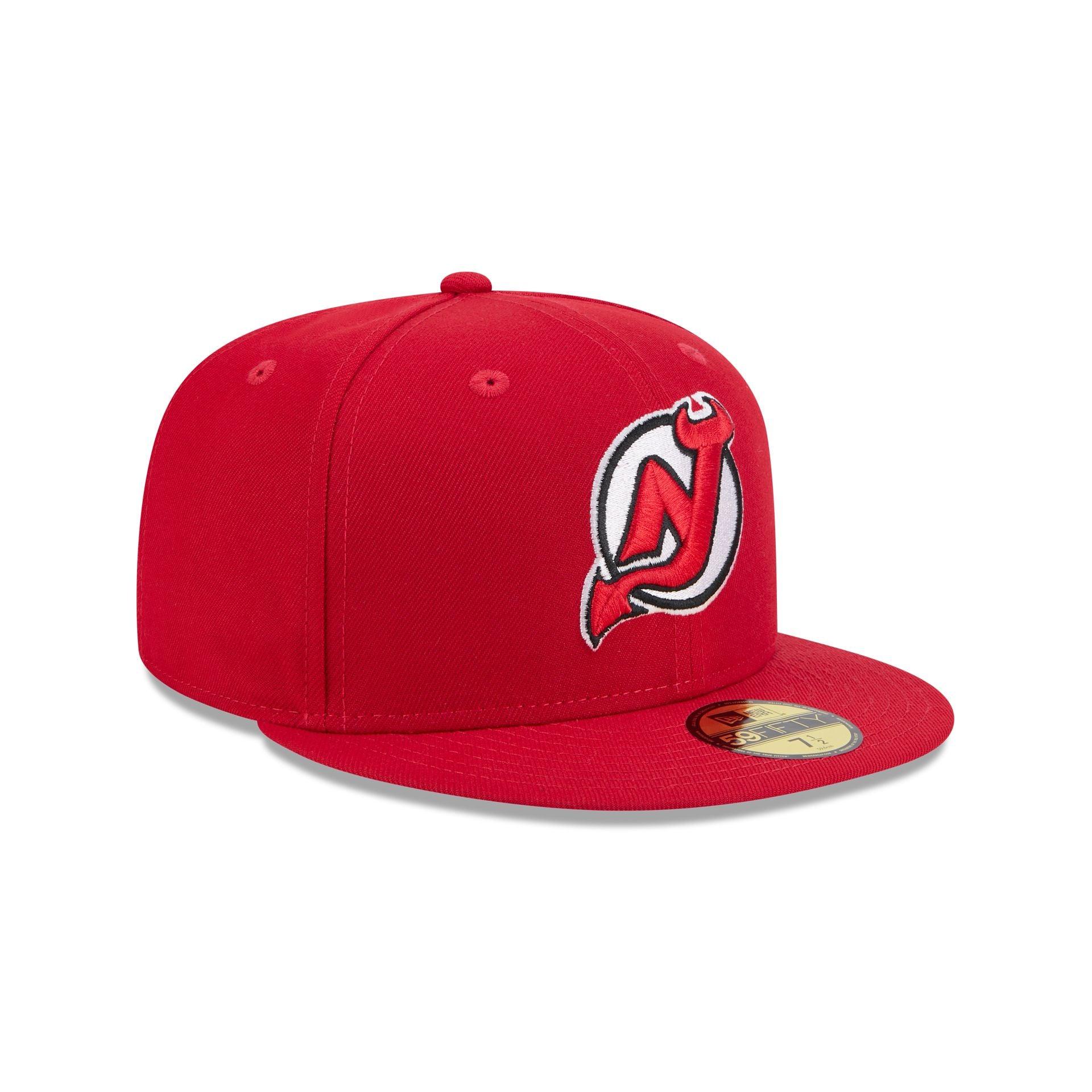 New Jersey Devils Rear Wordmark 59FIFTY Fitted Hat Male Product Image