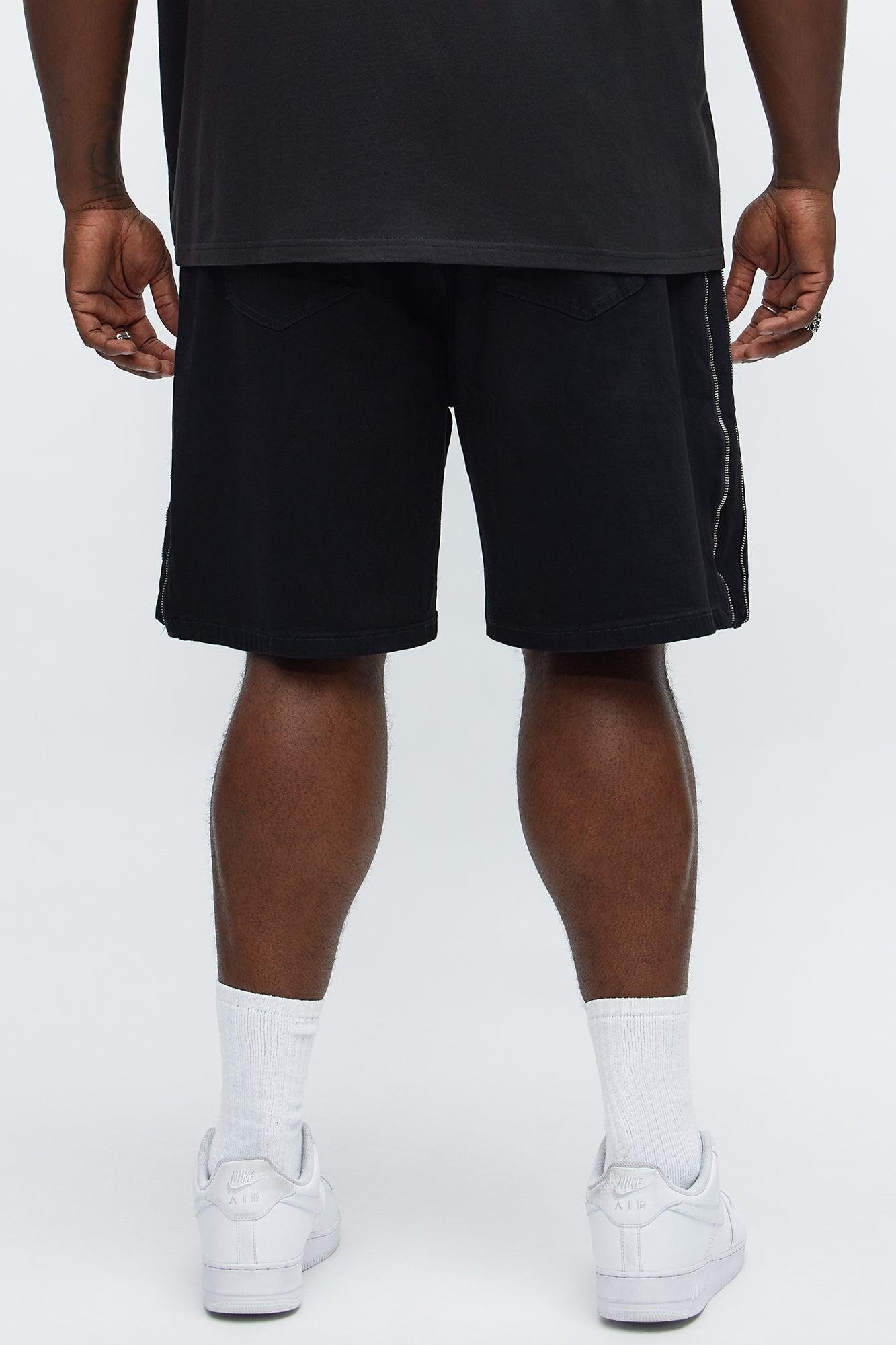 Relaxed Me Down Denim Shorts - Black Male Product Image