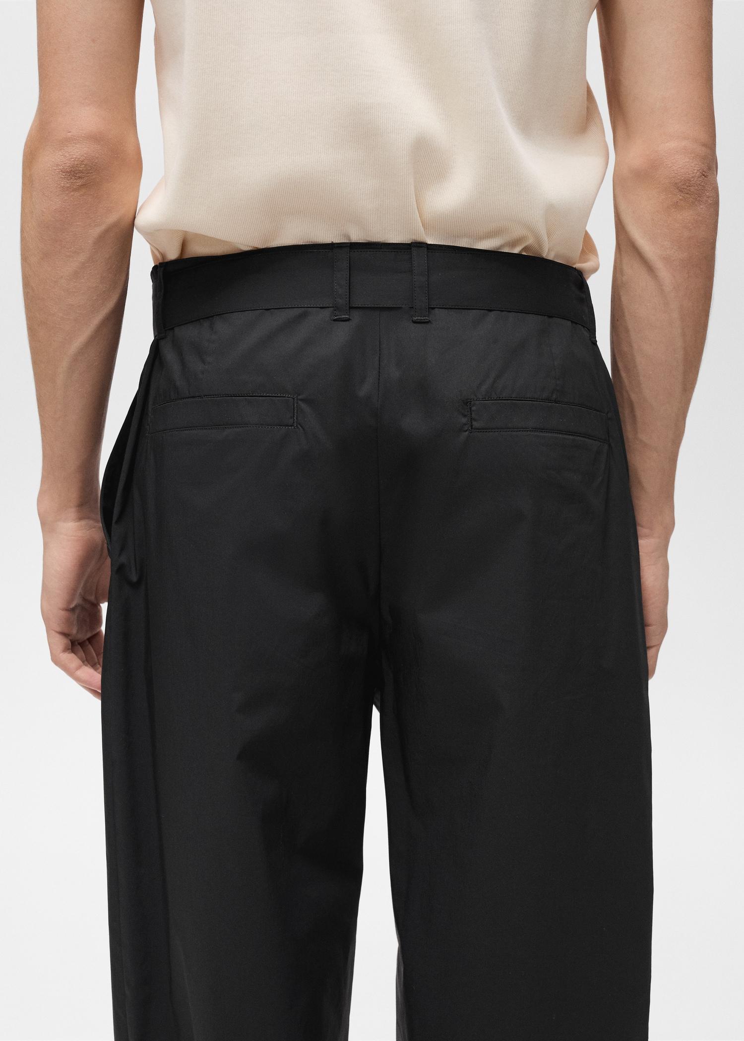 Relaxed-fit technical pants - Men | MANGO USA Product Image