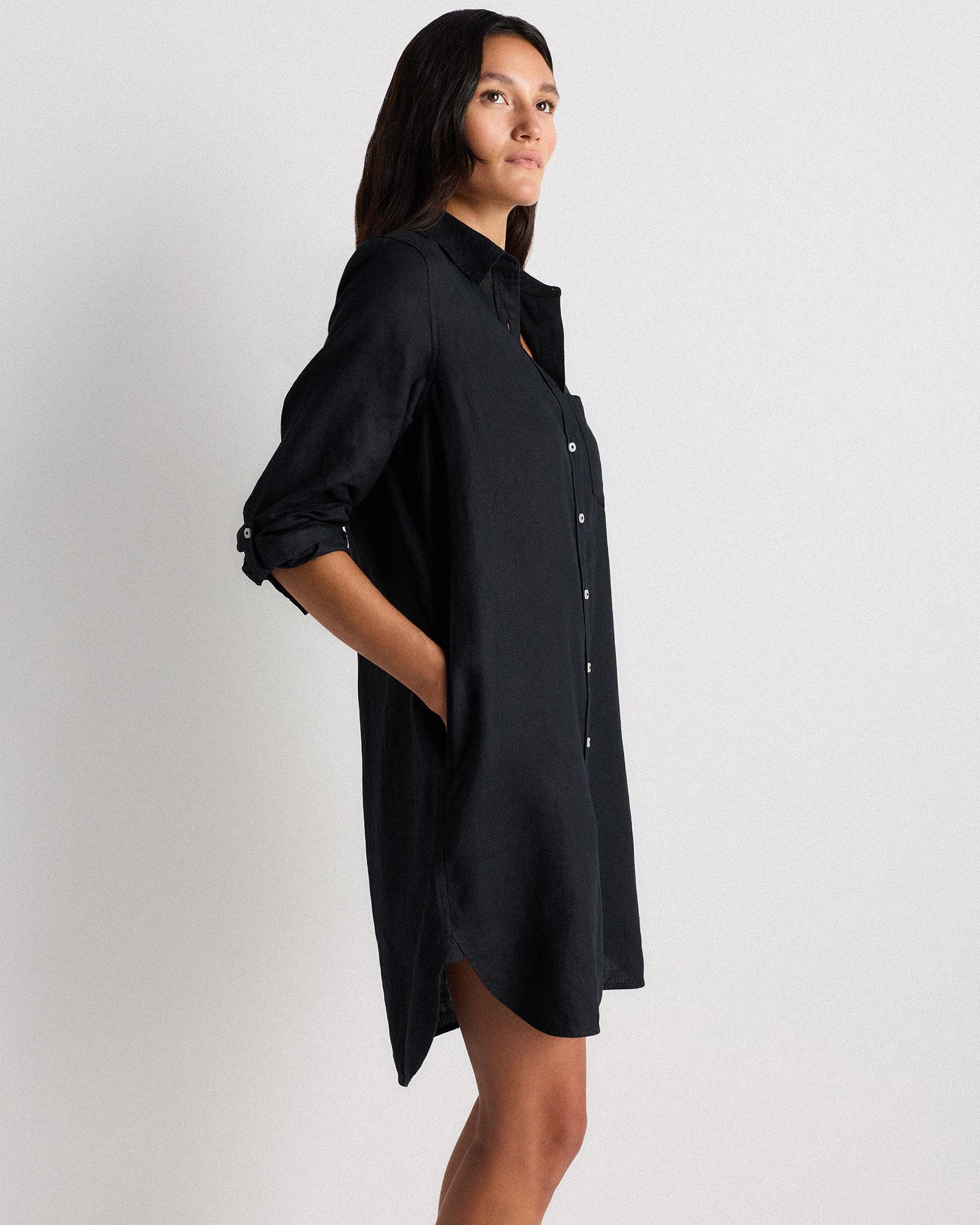 Quince | Women's 100% European Linen Shirt Dress Organic Linen Product Image