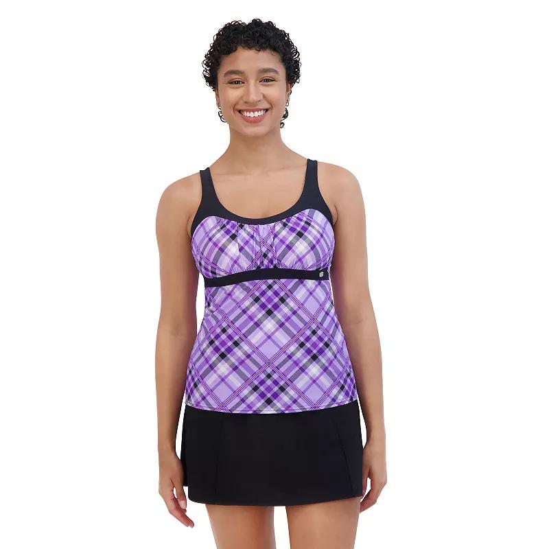 Women's ZeroXposur UPF 30+ Hopscotch Peasant Tankini, Size: XXL, Macaroon Product Image