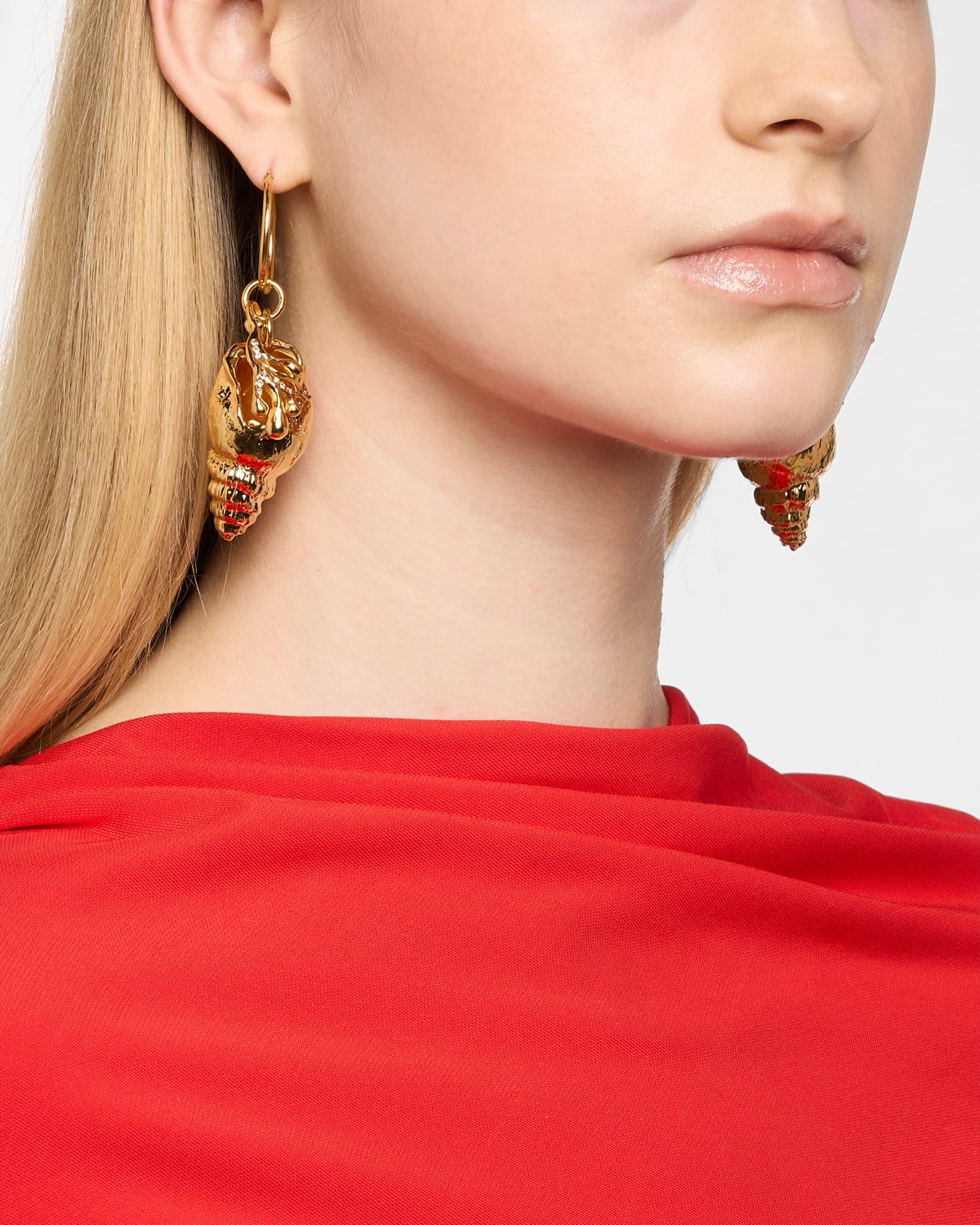 Shell Hoop Earrings Product Image